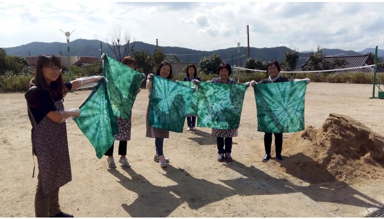 손주건꽃물들 천연염색